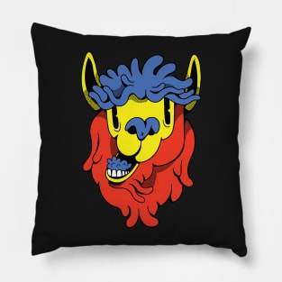 COLORFUL CARTOON LLAMA Pillow