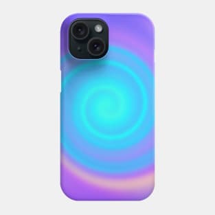 Purple & Blues Gradient Swirl Phone Case