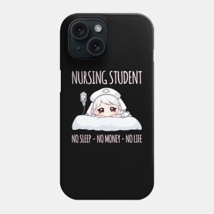 Kawaii Tired Nurse - Nursing Student Life Phone Case