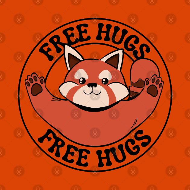 Free Hugs Red Panda by Bruno Pires