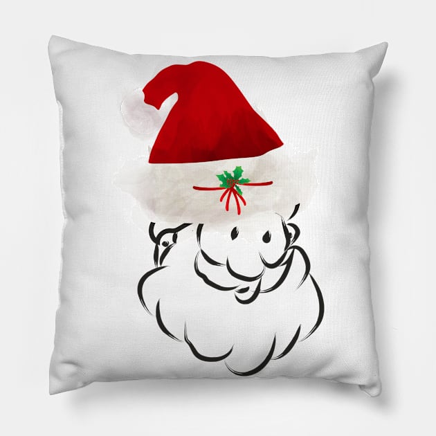 Santa Claus Pillow by Salma Ismail