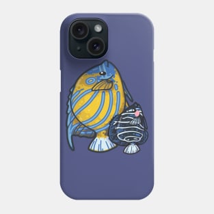 Blue Ring Angelfish Phone Case