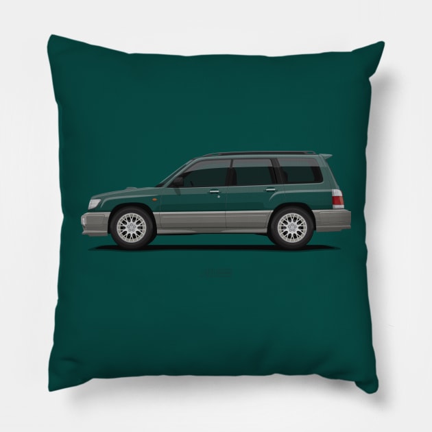 Forester SF Green Pillow by ARVwerks