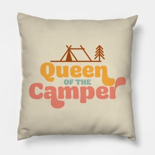 Queen of the camper Camping Quote Pillow