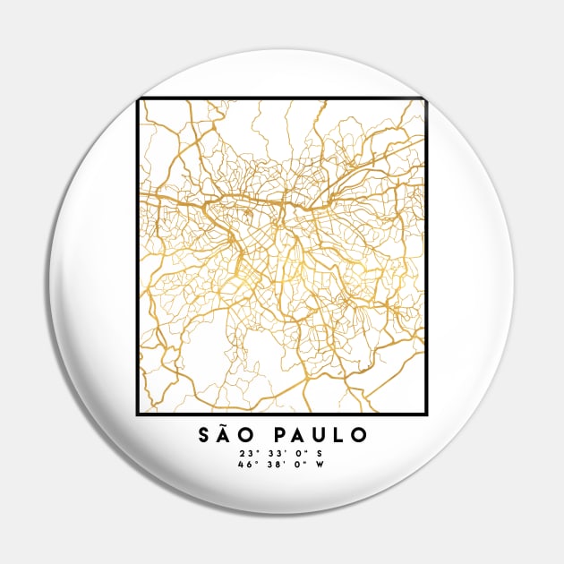 SAO PAULO CITY STREET MAP ART Pin by deificusArt