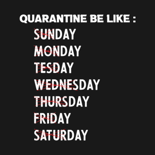 quarantie funny saying T-Shirt