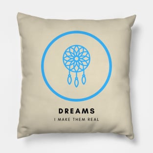 Dreamcatcher Blue Pillow