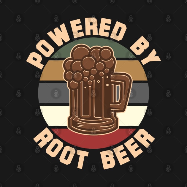 Powered By Root Beer by Delta V Art