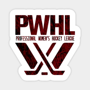 Distressed PWhl Professional women's hockey league Magnet