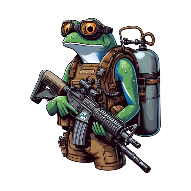 Tactical Frog by Rawlifegraphic