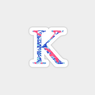 Kappa Tropical Letter Magnet