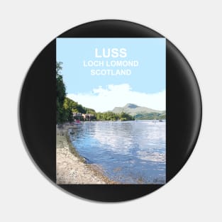 Luss Loch Lomond Scotland Scottish Travel location poster Pin