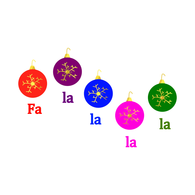 FA LA LA LA LA Christmas Ornaments by SartorisArt1