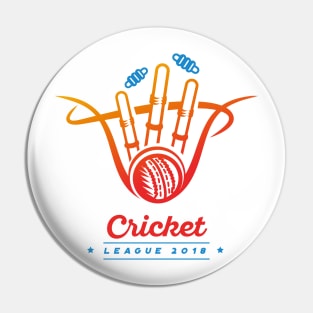 Cricket League Pin