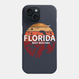 Florida T-Shirts Vintage FL Tee Vintage Florida Retro Tee Design Sunshine Men Women Kids Phone Case