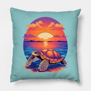 Beachside Turtle: The Coolness of Diversity on the Seashore Pillow