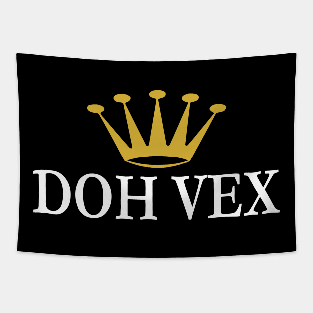 DOH VEX - IN WHITE - FETERS AND LIMERS – CARIBBEAN EVENT DJ GEAR Tapestry by FETERS AND LIMERS