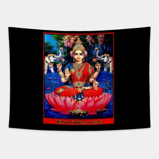 Hindu Goddess of Wealth Laxmi Print Tapestry