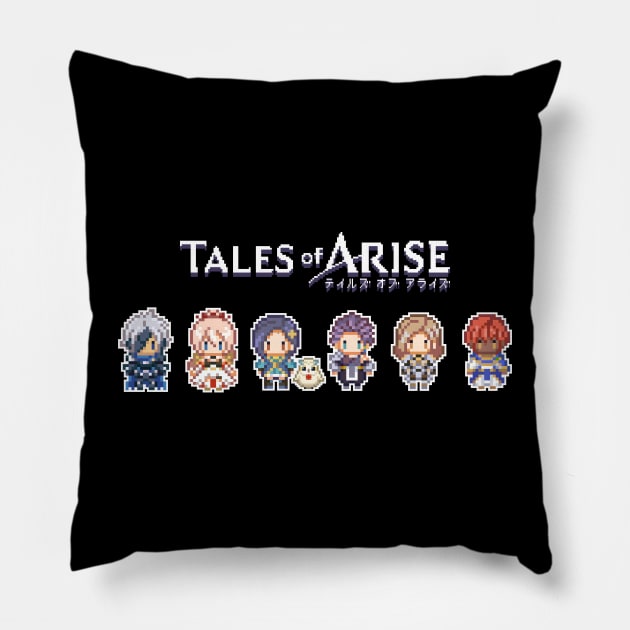 tales of arise - pixel art Pillow by Realthereds