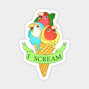 ice cream lovebirds Magnet