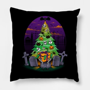 Halloween Is My Xmas Ugly Sweater by Tobe Fonseca Pillow