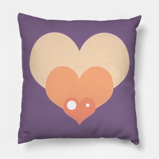 Hsiao Cream Hearts Pillow