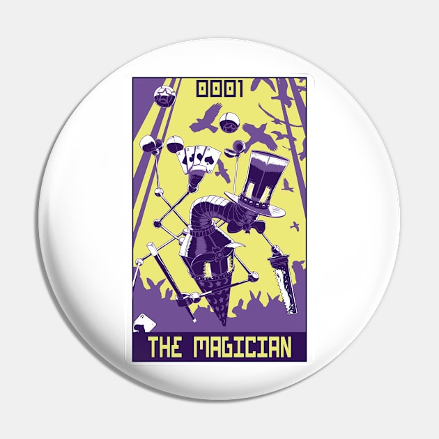 Robo Tarot: The Magician Pin by PeterTheHague