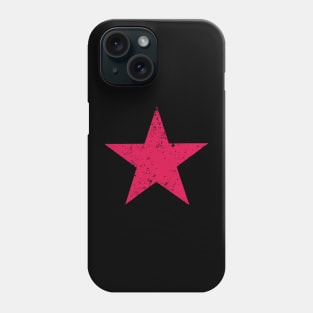 BASIC RED STAR DISTRESSED Weathered Effect Phone Case