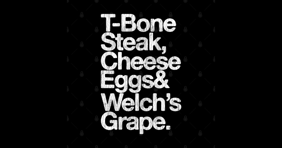 TBone Steak, Cheese Eggs, Welch's Grape Guest Check Guest Check