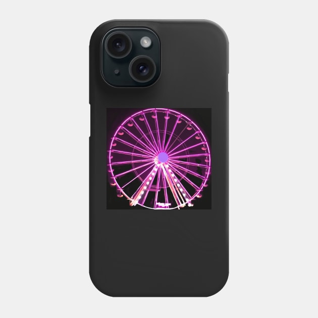 Neon ferris wheel no. 2 Phone Case by asanaworld