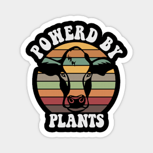 Powerd by Plants Vegan Retro Magnet