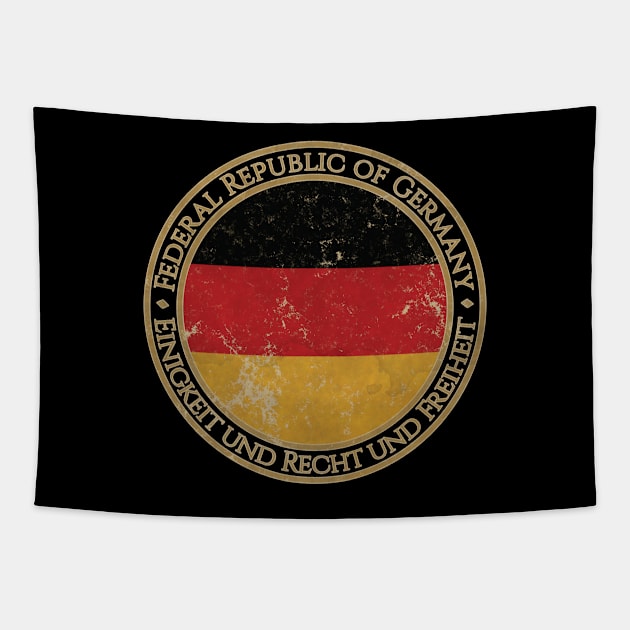 Vintage Federal Republic of Germany Europe European EU Flag Tapestry by DragonXX