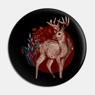 Reindeer Christmas Pin