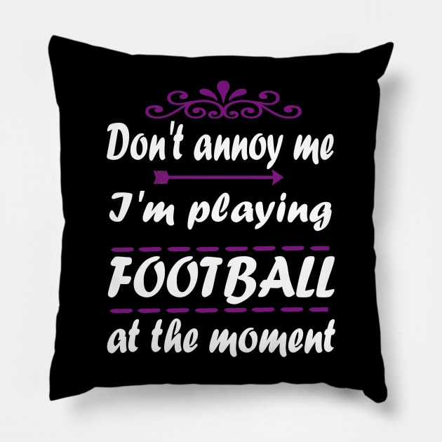 American Football Touchdown Runningback Field Pillow by FindYourFavouriteDesign