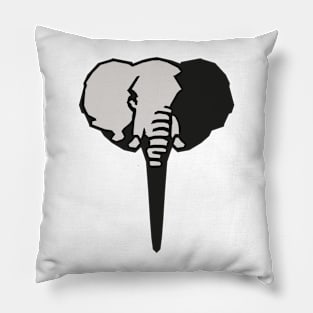 Elephant Shadow Pillow