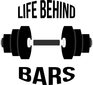 Life Behind Bars - Lifting Weights New Years Resolution Magnet