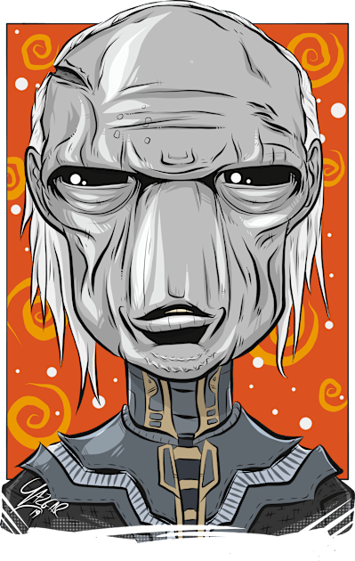 Pop Culture Caricature #2 - Ebony Maw Kids T-Shirt by yazgar