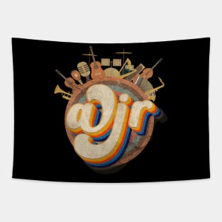 Tour Music Designs bubble Vintage Retro - Ajr Tapestry