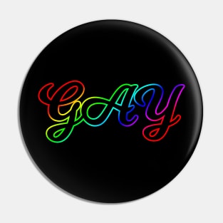 Gay Ranibow LGBTQ Pride Pin