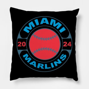 Marlins Baseball 2024 Pillow