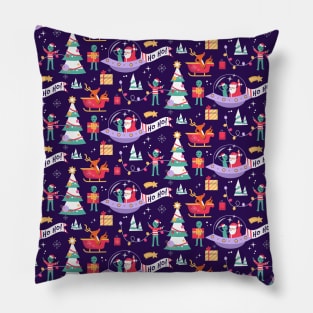 Santa UFO BFFs Pillow