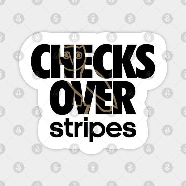 CHECKS OVER STRIPES Magnet by YourLuckyTee