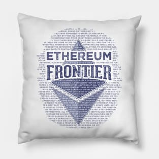 Ethereum Frontier original blue Pillow