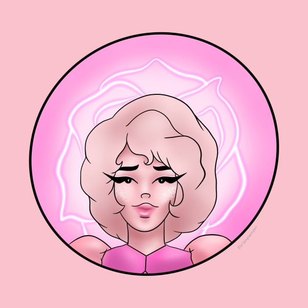 Pink Diamond by PlainPaper