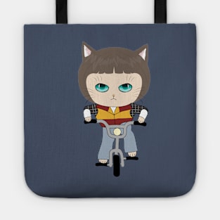 Stranger Things - Cat Will Byers with bike Tote