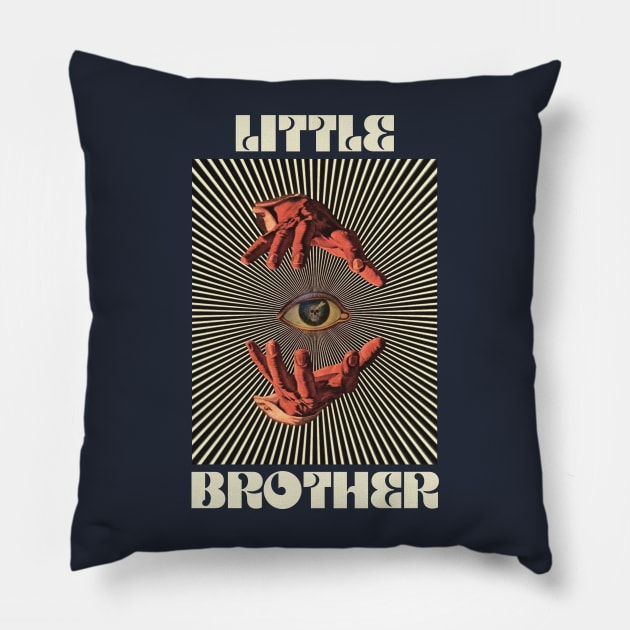 Hand Eyes Little Brother Pillow by Kiho Jise