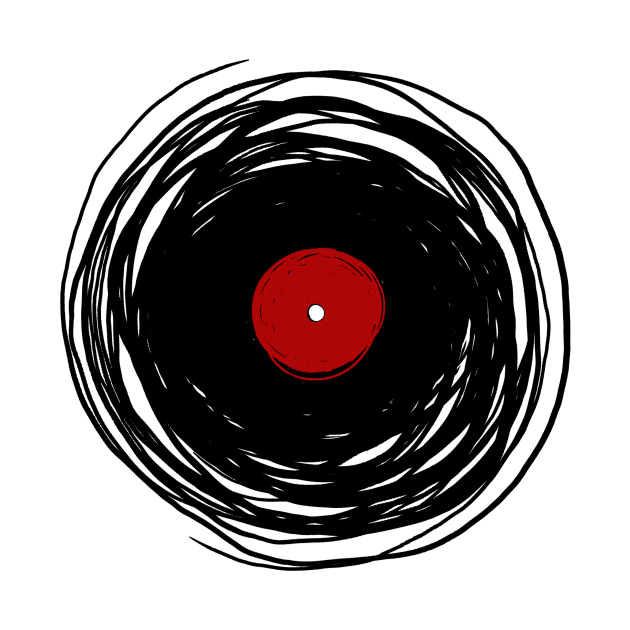 Spinning within with a Vinyl Record Oldies DJ! - Retro Vintage Design by ddtk