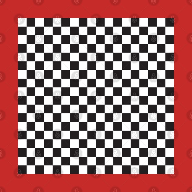 Black and white checkered pattern by kallyfactory