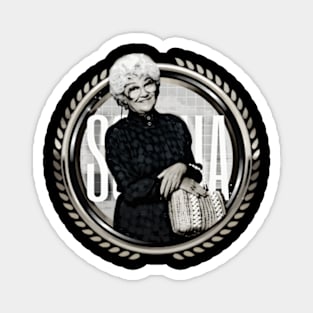 Sophia Petrillo Black And White Magnet