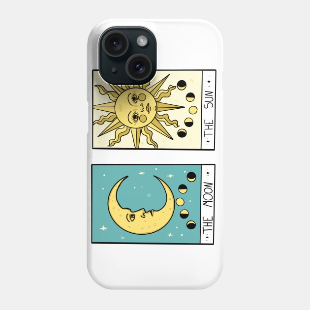 The Moon and The Sun Phone Case by Lynn S